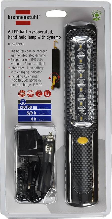 BRENNENSTUHL 1178593 6SMD-LEDs RECHARGE LAMP