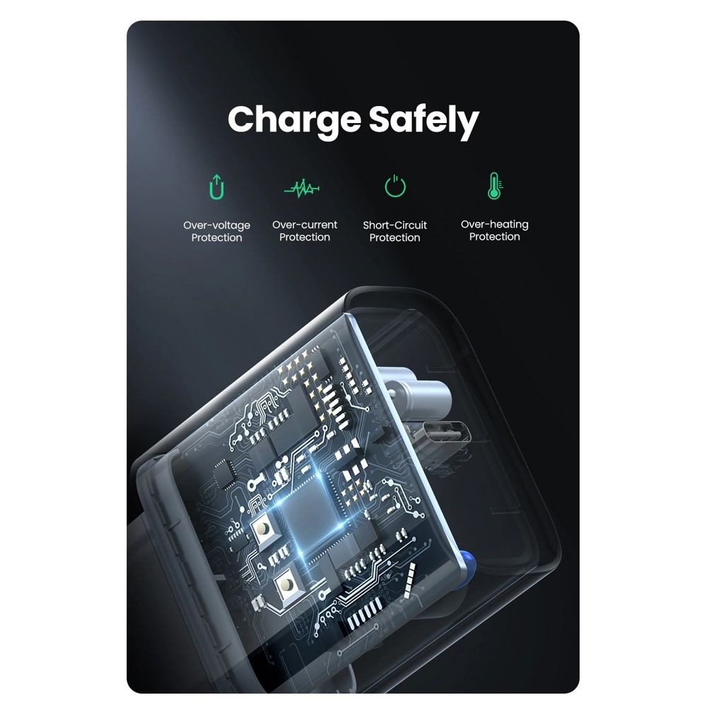 UGREEN CD137 20W USB-C Power Delivery Wall Charger, EU Plug, Fast Charging Adapter