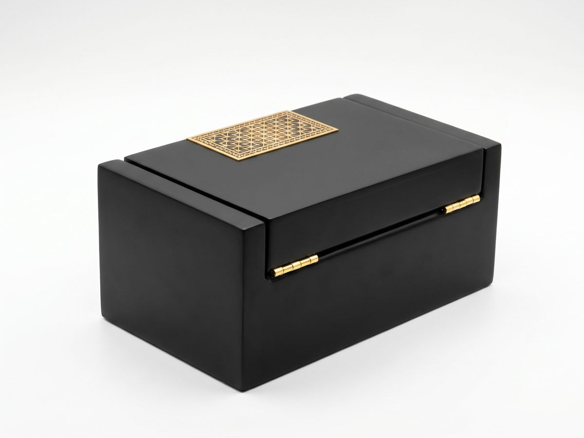 Luxury Matte Black Wooden Gift Box – Premium ( EMPTY BOX )