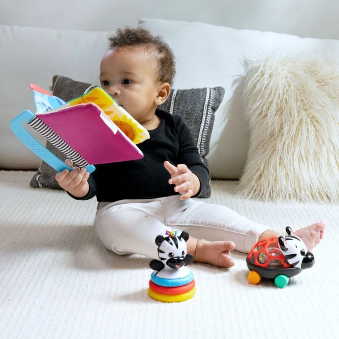 Baby Einstein Zen the Zebra 3-Piece Holiday Gift Set, 3 Months+