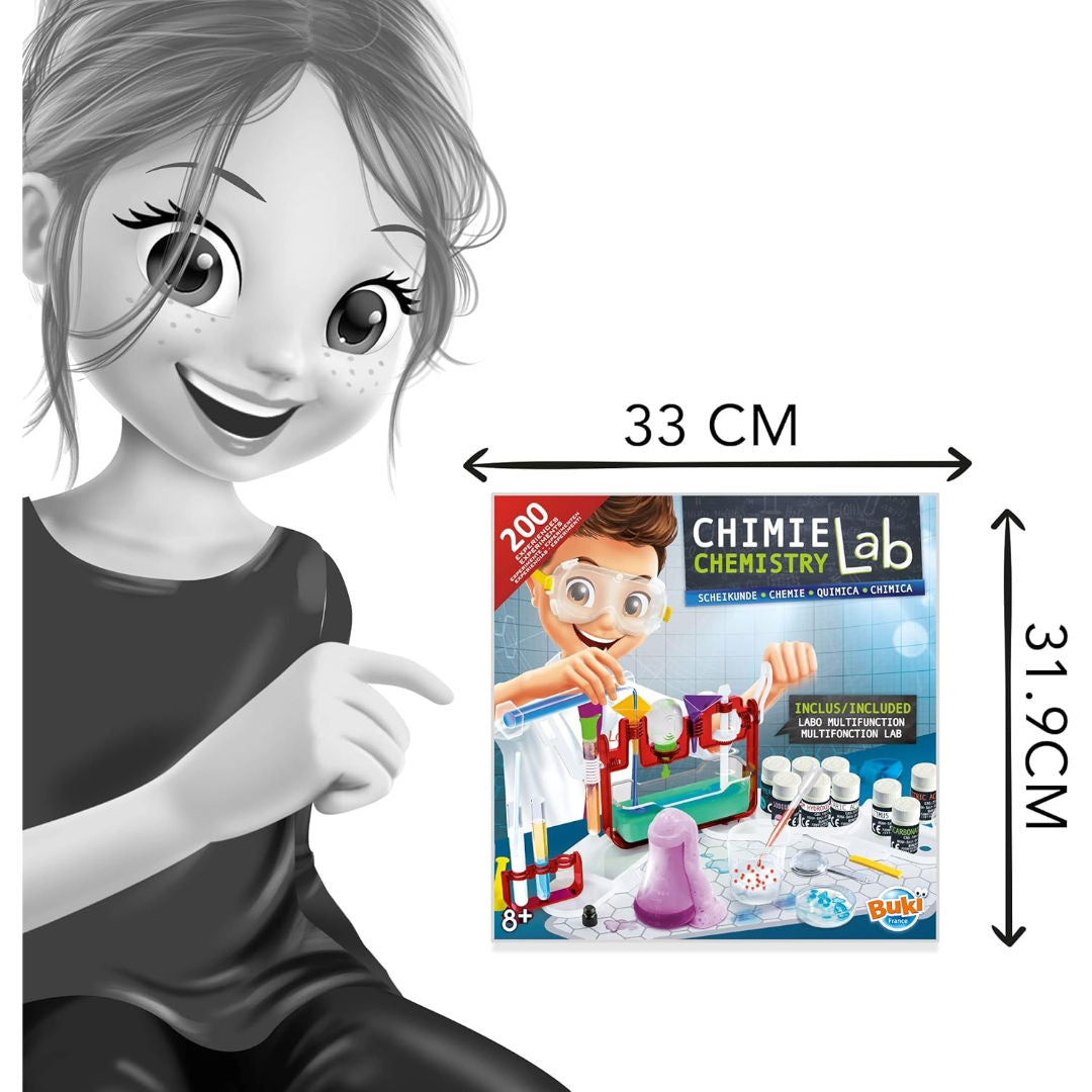 Buki France Chemistry Lab Experiment Kit, (200 Experiments)