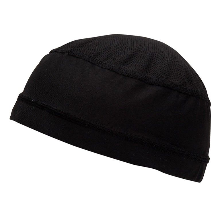Pyramex CSK111 Skull Cap Liner, Black, Moisture-Wicking Sweat Control Cap, UPF 45 Protection