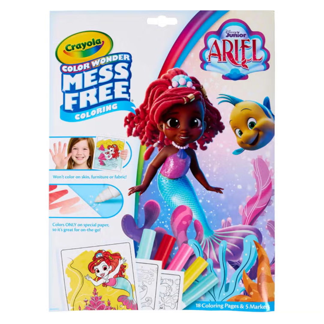 Crayola Disney Junior ARIEL Color Wonder Mess Free Coloring Foldalope Set