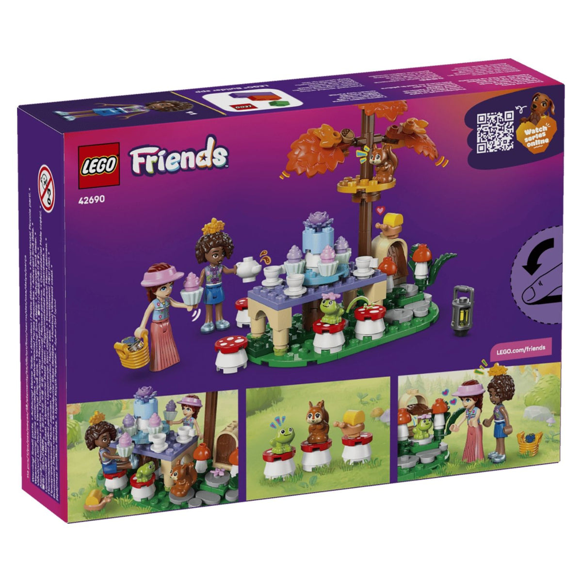 LEGO Friends 42690 Forest Tea Party Building Toy Set, 116 Pieces for Girls Ages 6 Years and Above