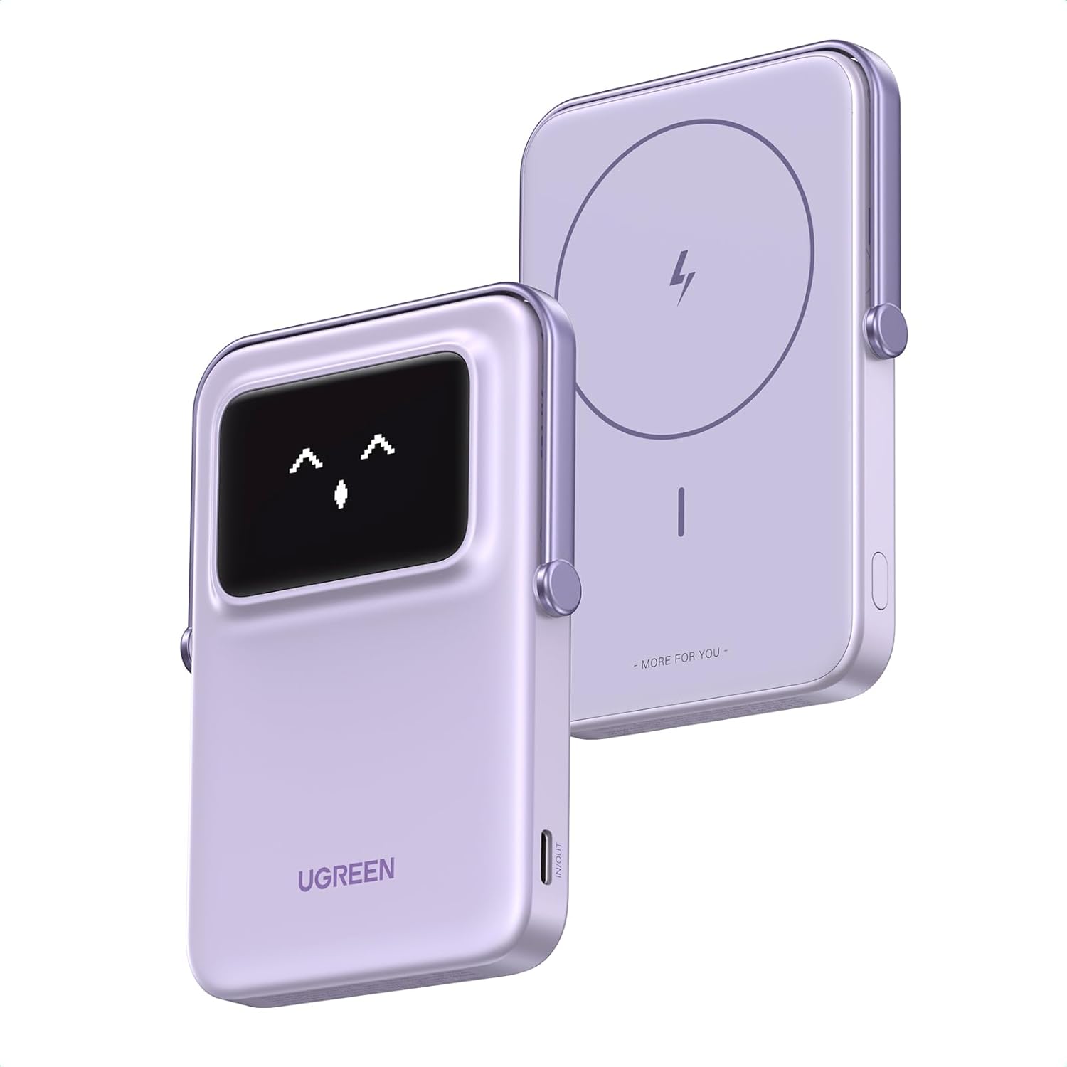 UGREEN PB572 10000mAh Magnetic Wireless Power Bank with 20W USB-C Fast Charging and Foldable Stand