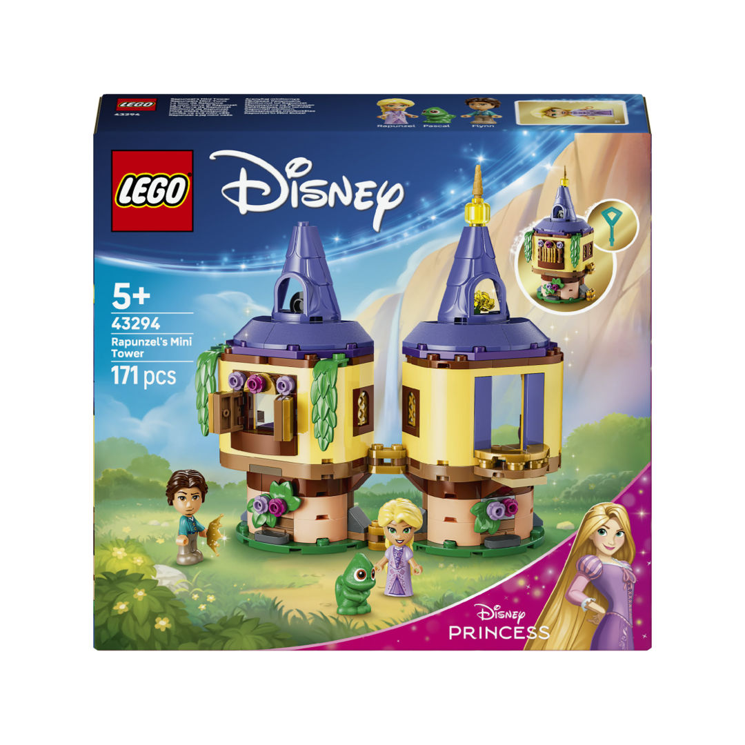 LEGO Disney Princess 43294 Rapunzel's Mini Tower Building Set, For Age 5+ Years