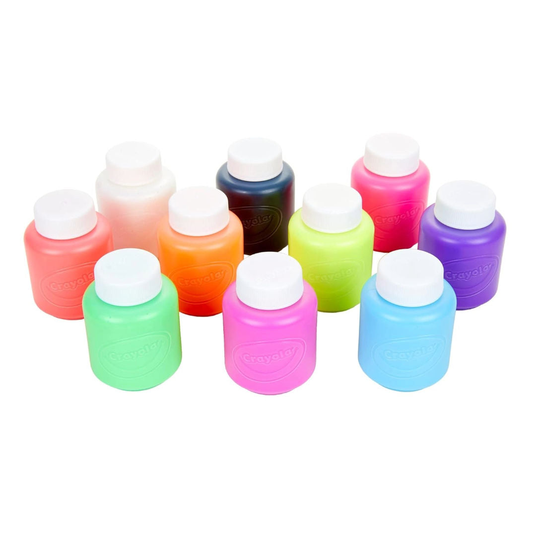 Crayola Washable Project Paint, Neon, 10 Pack
