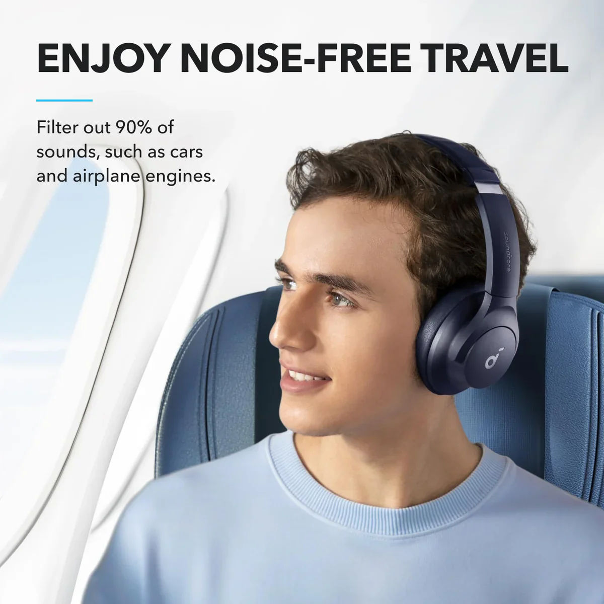 Anker Soundcore Q20i Wireless Headphones Hybrid ANC, 40H Playtime, Bluetooth 5.0