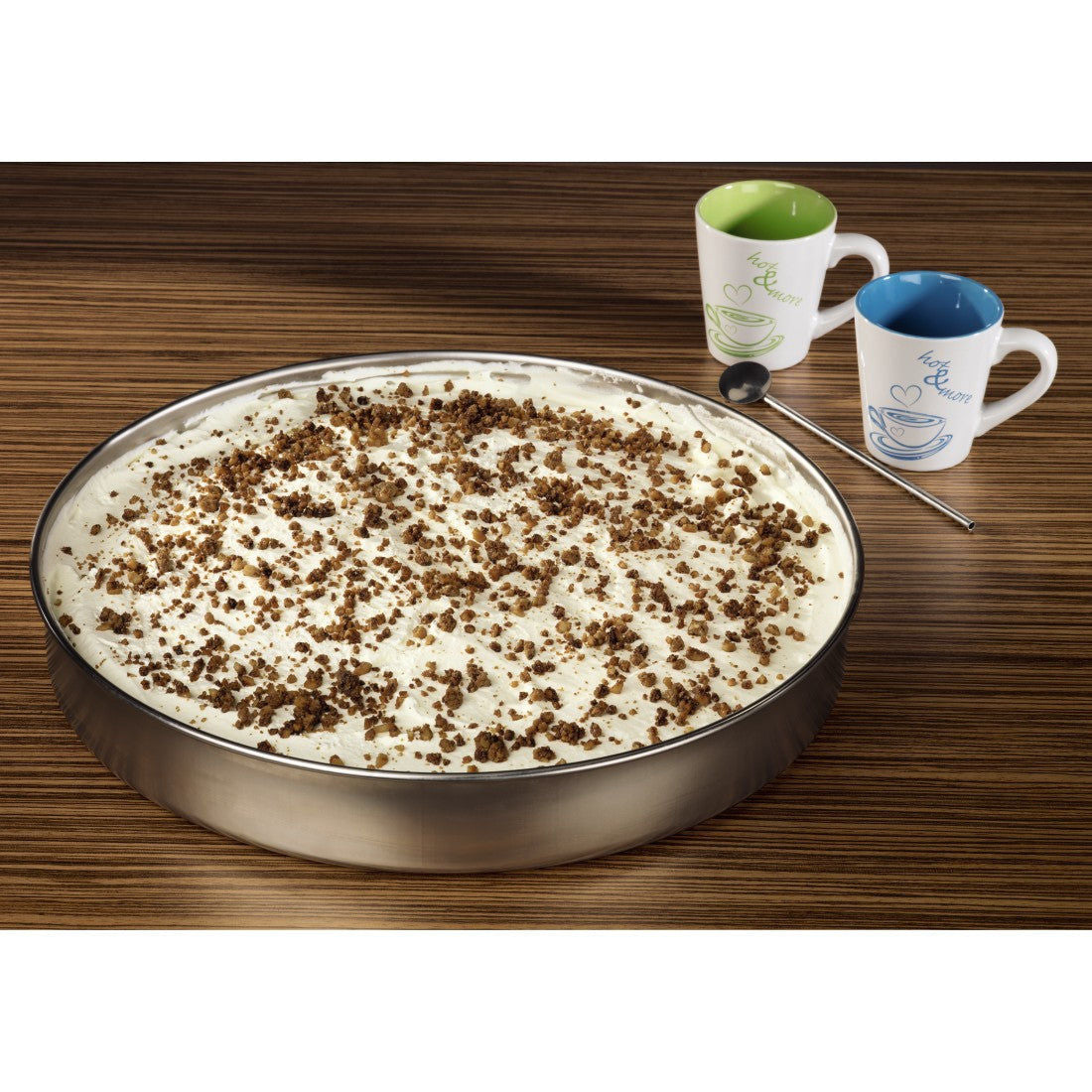 XAVAX 111501 Roasting/Oven Dish, round, stainless steel, 32 cm