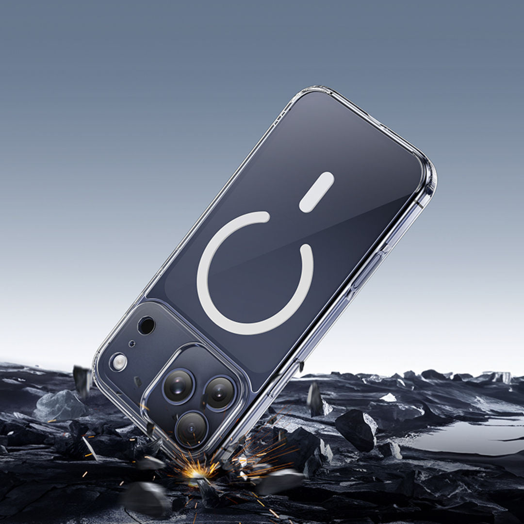 Hoco Magnetic Series Airbag Anti-Fall Protective Case for iPhone 18 Pro Max, iPhone 17 Pro Max, 4-Corner Airbags, Strong Magnetic Absorption