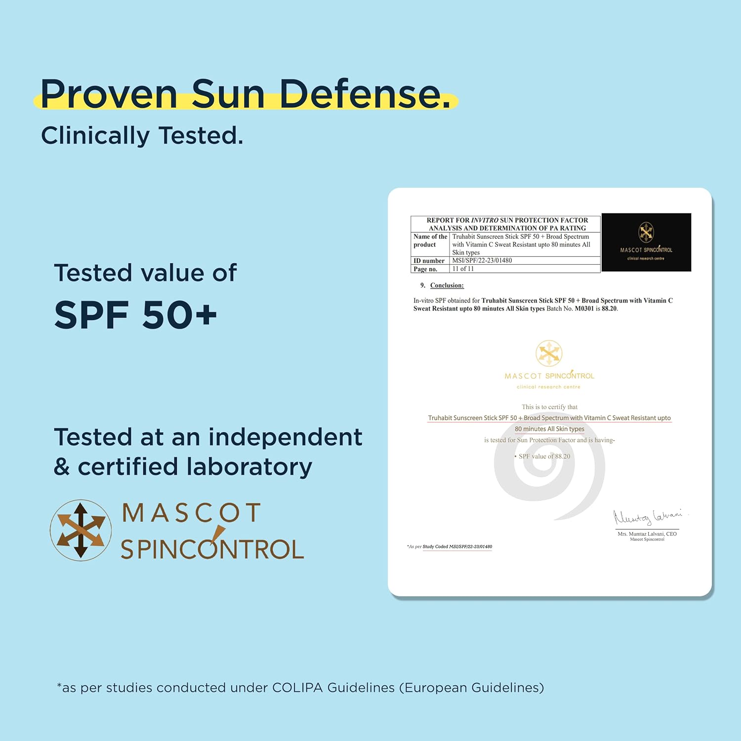 Truhabit Sunscreen Stick Spf 50 For Face (13gm)