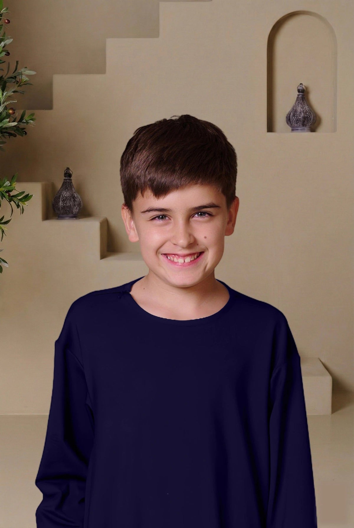 RAYAN Junior Kandura - Navy Blue