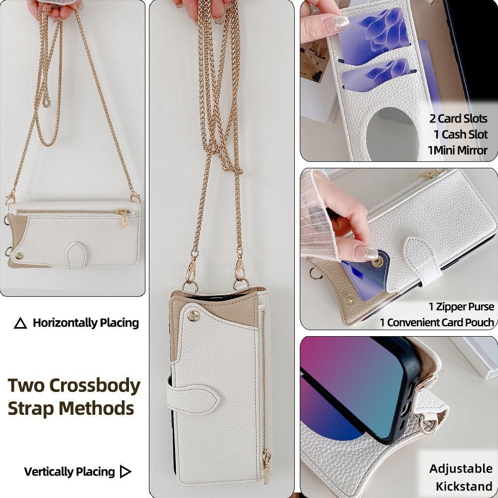 Litchi Leather Case For Huawei nova 12i / Enjoy 70 Pro