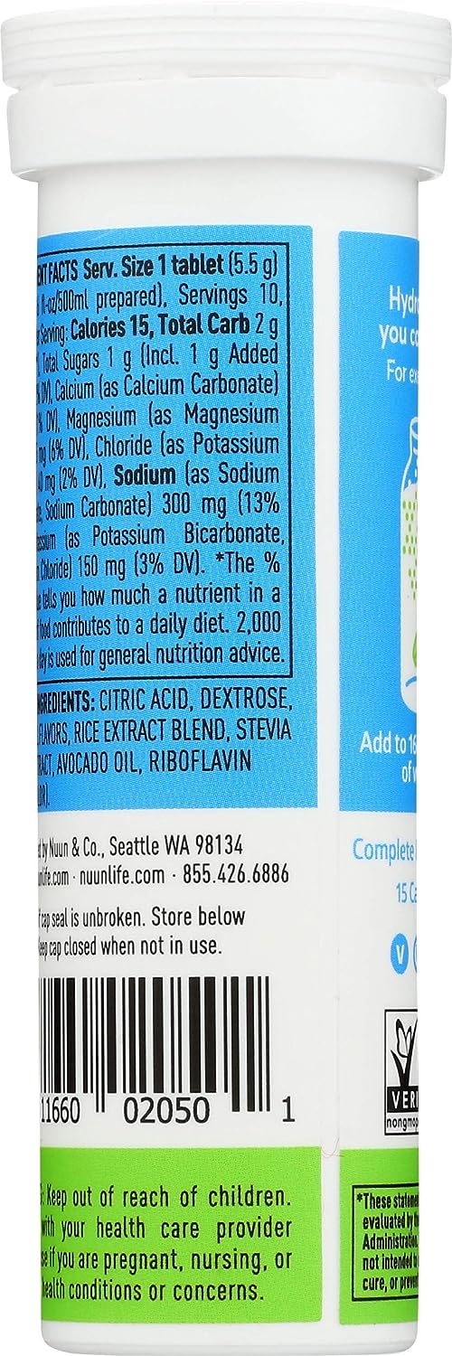 Nuun Act Sport Hydration (Lemon Lime Naturally Flavour) 10 effervescent Tablets (Dietary Supplement)