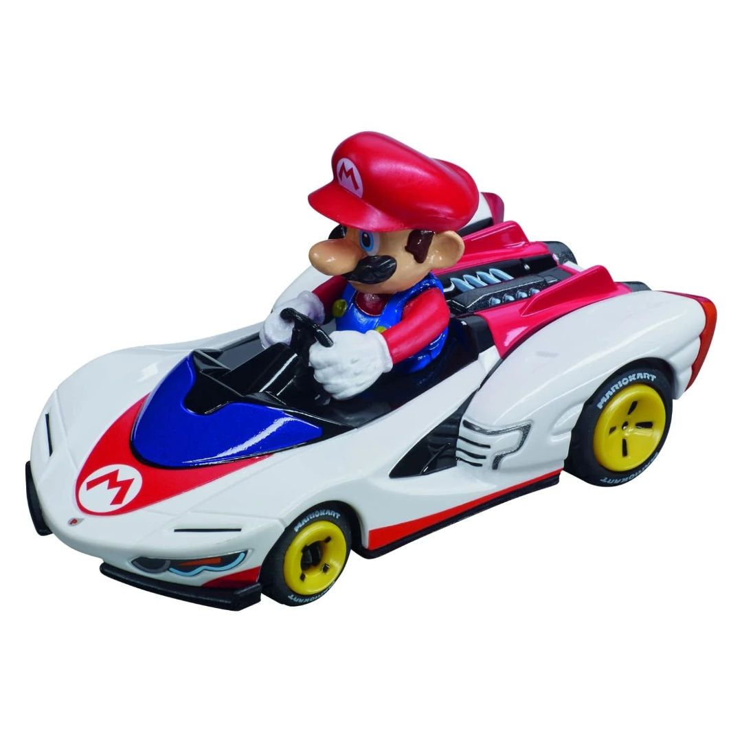 Carrera Mario Kart P-Wing Mario & Yoshi Pull-back Karts 1:43, 2 Pack, 3+ years