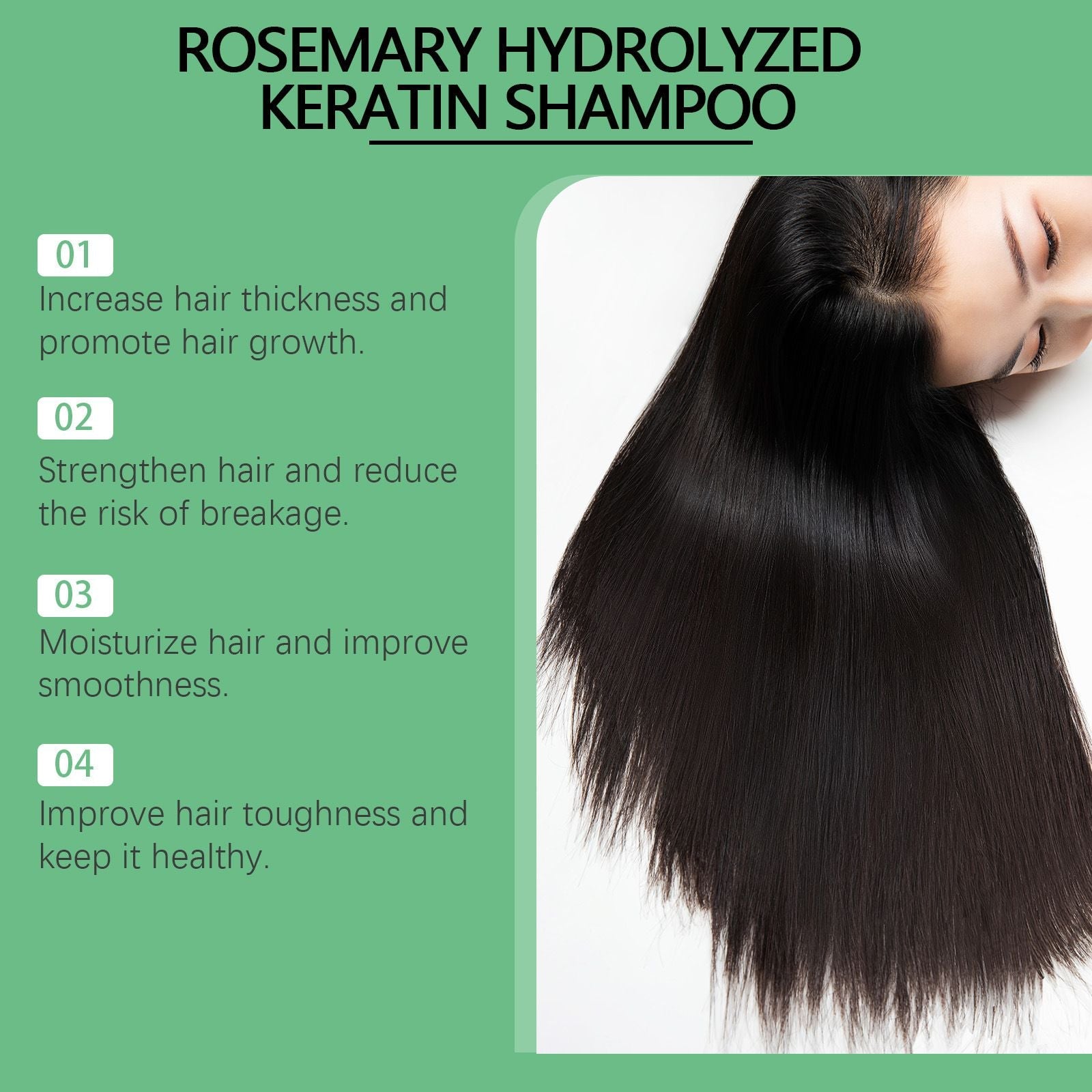 Rosemary Volumizing Shampoo for Oily Thin Hair 100ml