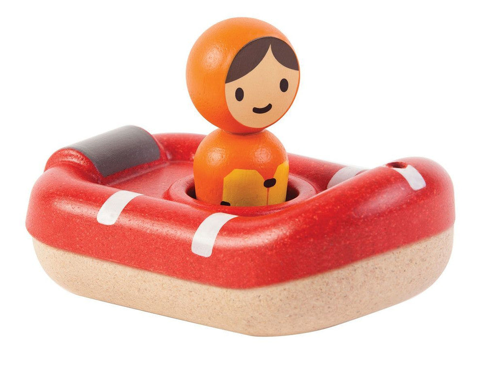 PlanToys Coast Guard Boat — Wooden Toy Boat