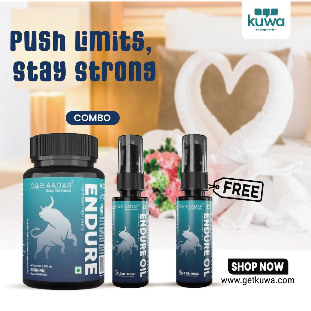 Aadar endure capsule and endure oil + free endure oil