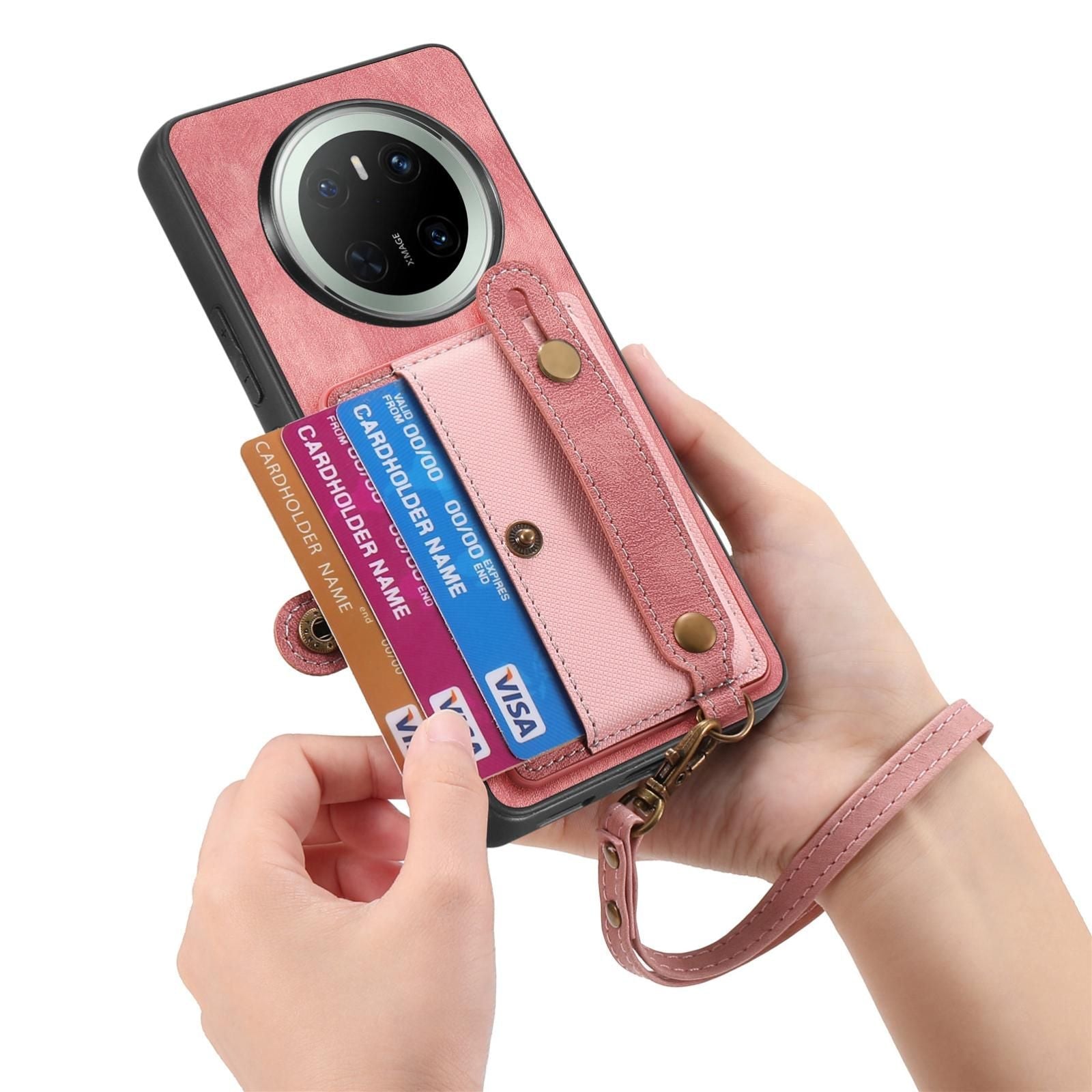 Retro Card Wallet Case For Huawei Mate 70 Pro