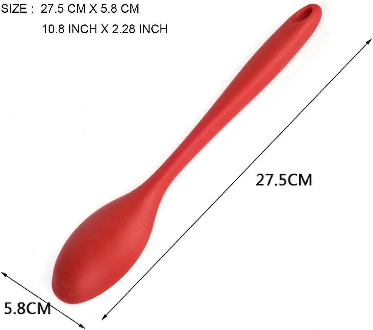 Set of 2 Silicone Nonstick Heat Resistant Cooking Spoons