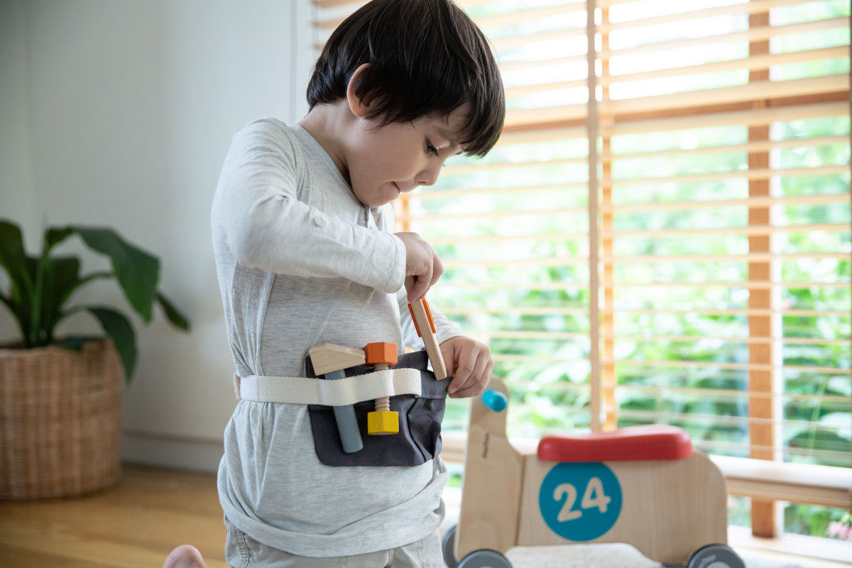 PlanToys Tool Belt — Wooden Pretend Play Set