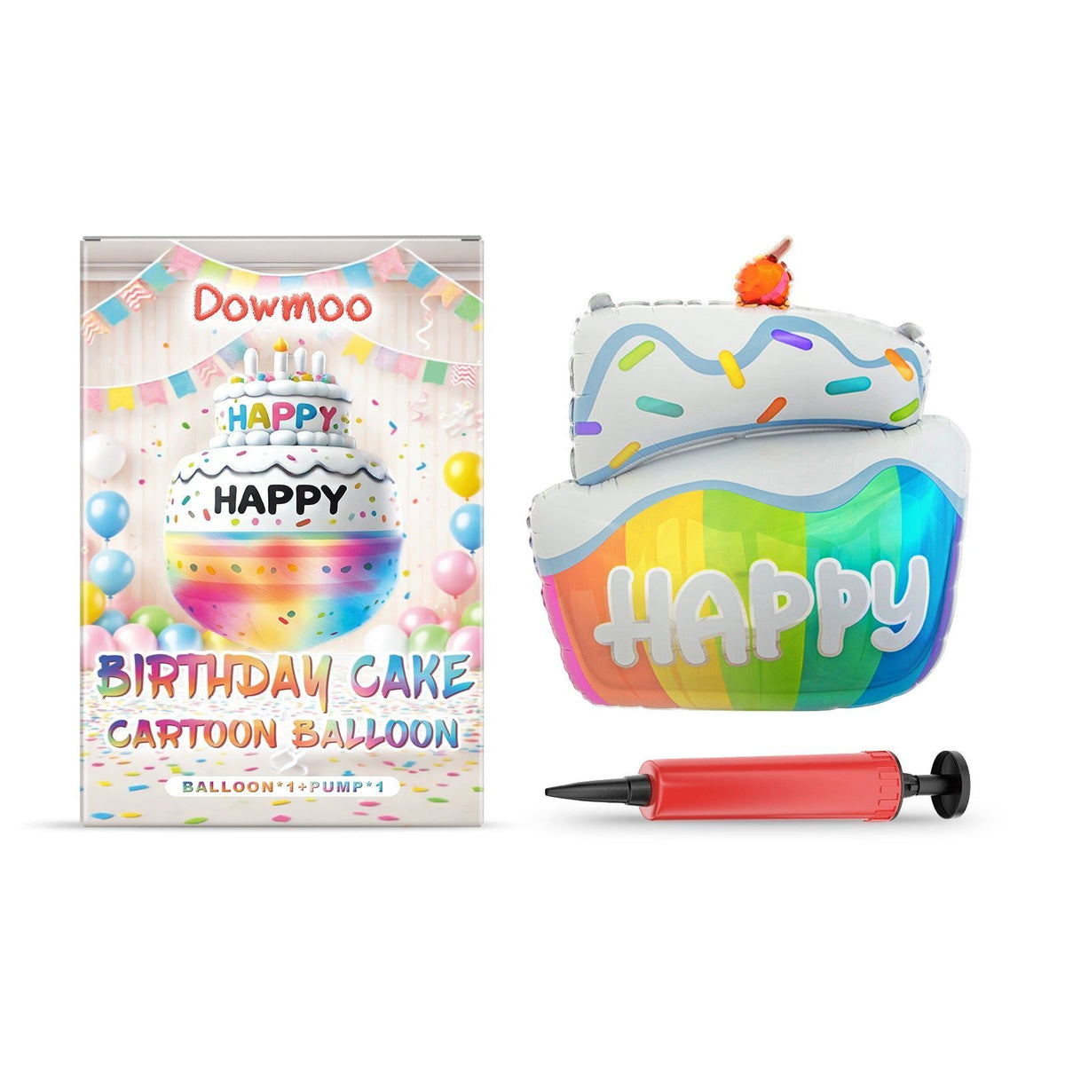 Bright Color Balloon Set for Valentine's Day, Weddings, Birthdays, and Celebrations ,1set