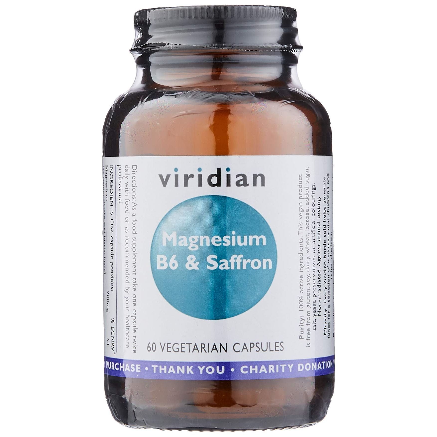 Allergy Research Group Magnesium, B6 And Saffron Veg Caps 60