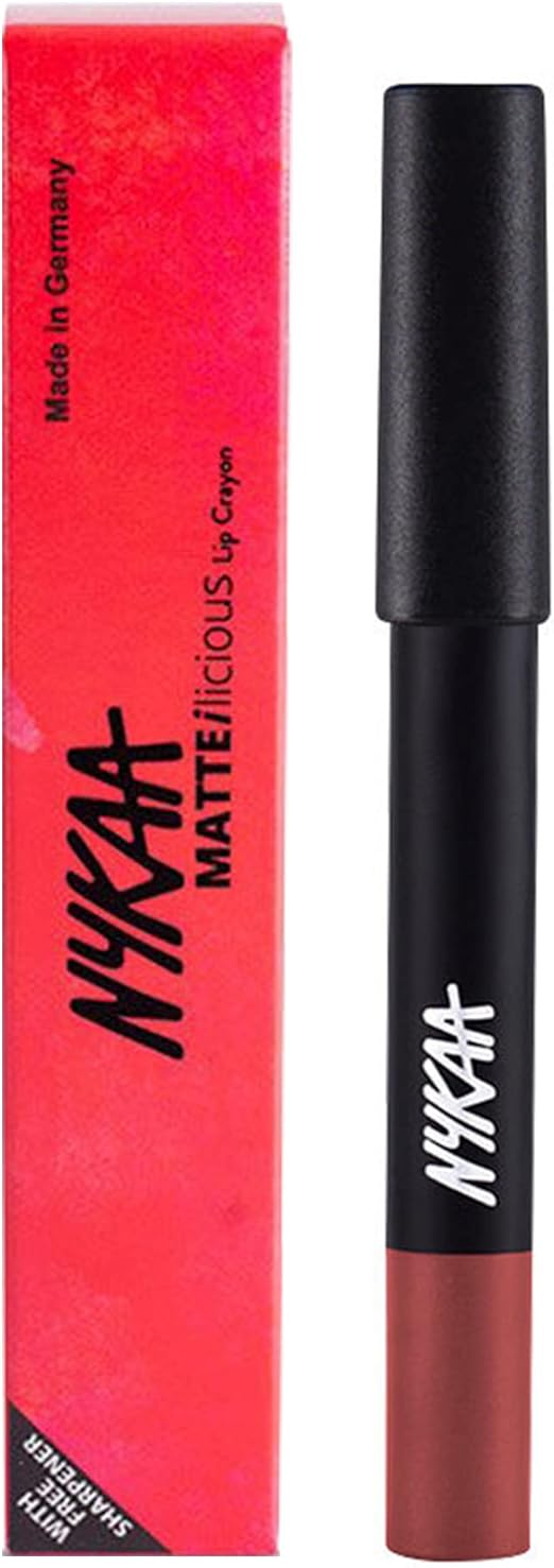 Nykaa Matteilicious lip crayon Kiss N Tell 06