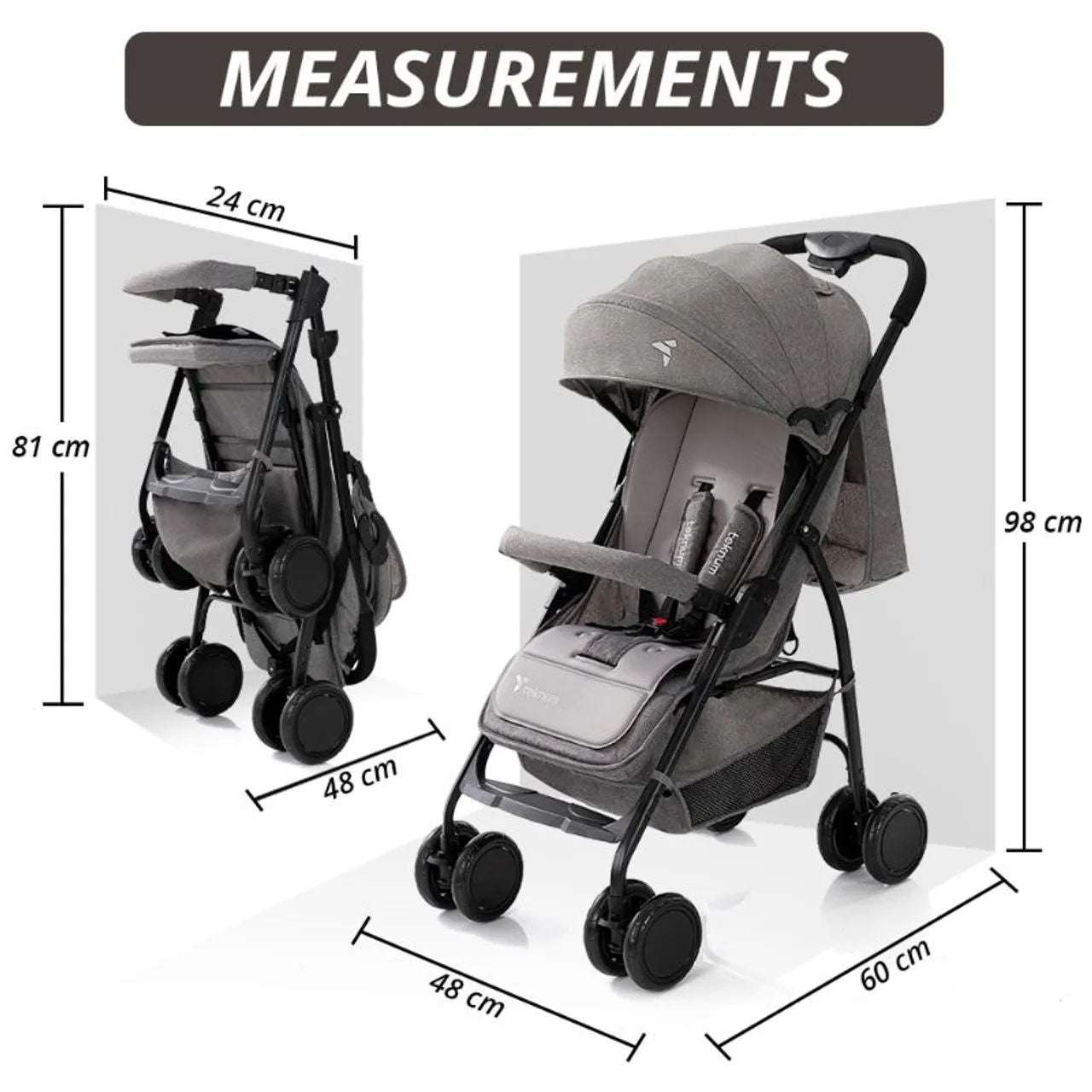Teknum - Trip Plus Stroller - Grey