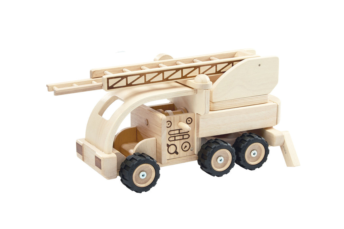 PlanToys Fire Truck — Wooden Toy Vehicle