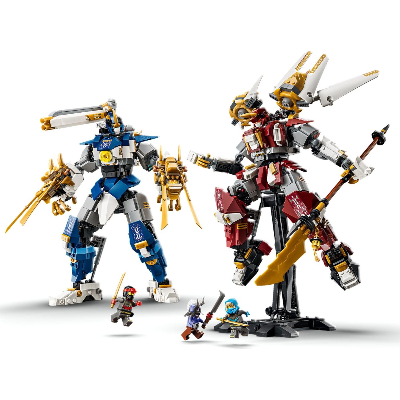 LEGO NINJAGO The Twin Titan Mechs Building Set, 1707 Pieces, For Age 12+ Years