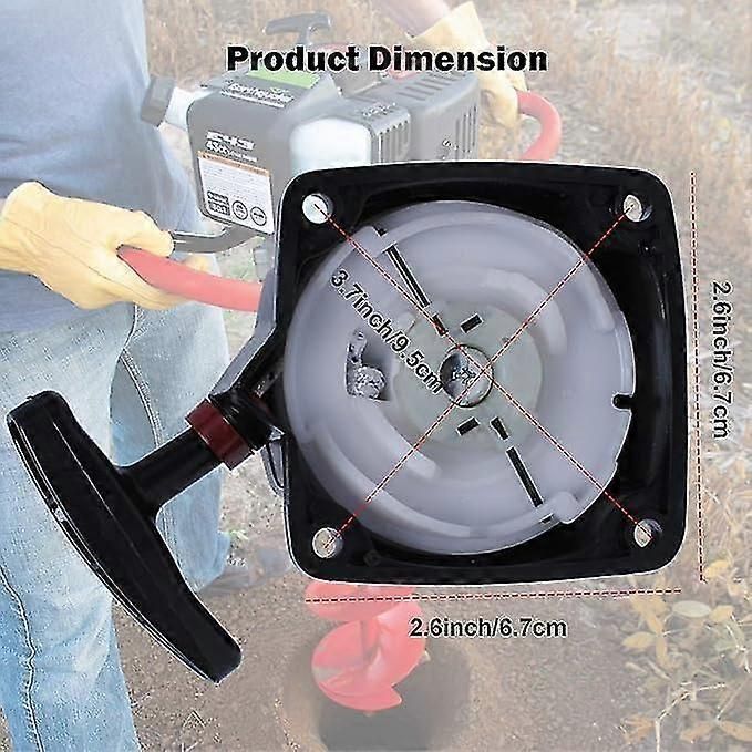 Recoil Pull Starter For Compatible With Earthquake E43 E43ce E43wc Md43 Earth Auger 300430 Power Head Mini Cultivators.