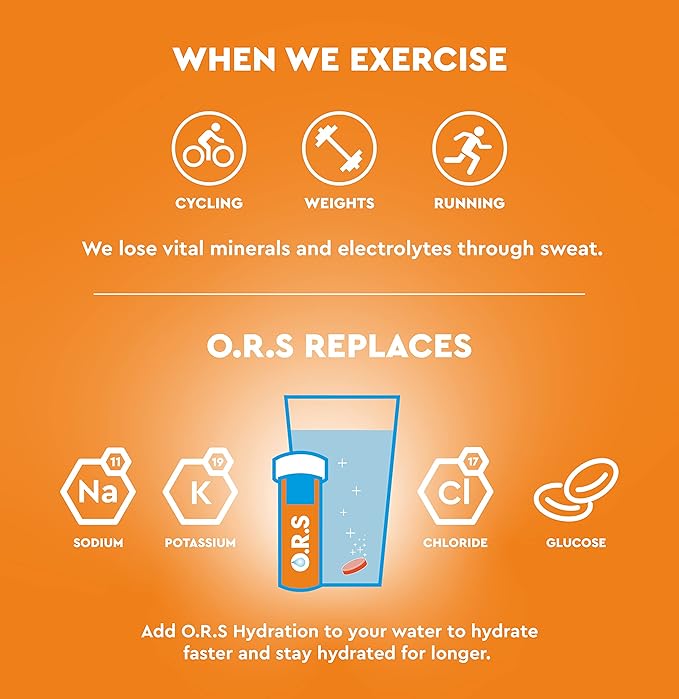 O.R.S Immune Hydration Tablets - Orange, 1 Tube