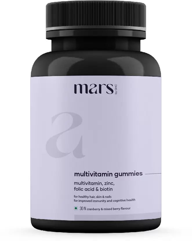 Mars by GHC Multivitamin Gummies, Nourishes Hair & Promotes Hair Volume (30 No)