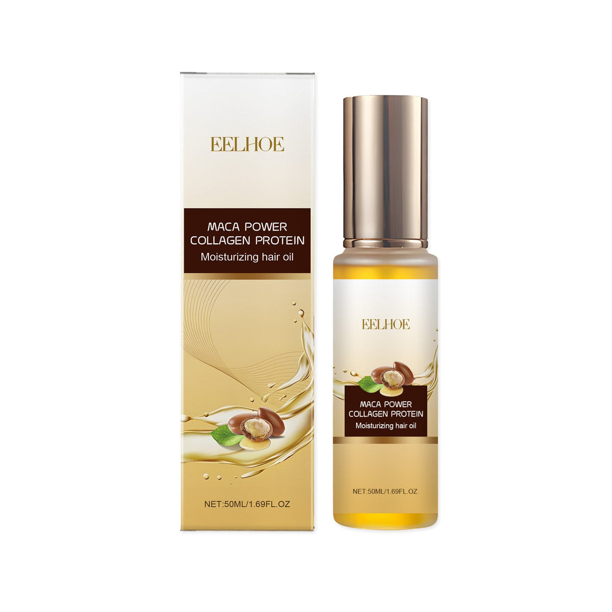 Collagen Hair Care Oil, Deep Nourishing Repair, Frizz Control, Hair Elasticity ,50ml