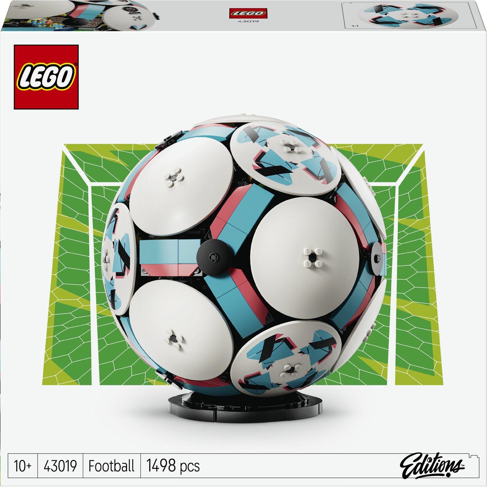 LEGO Editions Soccer Ball 43019 Building Toy Set, 1498 Pieces, For Ages 10+ Years