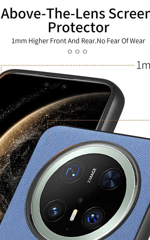 Twill Fabric Leather Phone Case For Huawei Mate 70 Pro