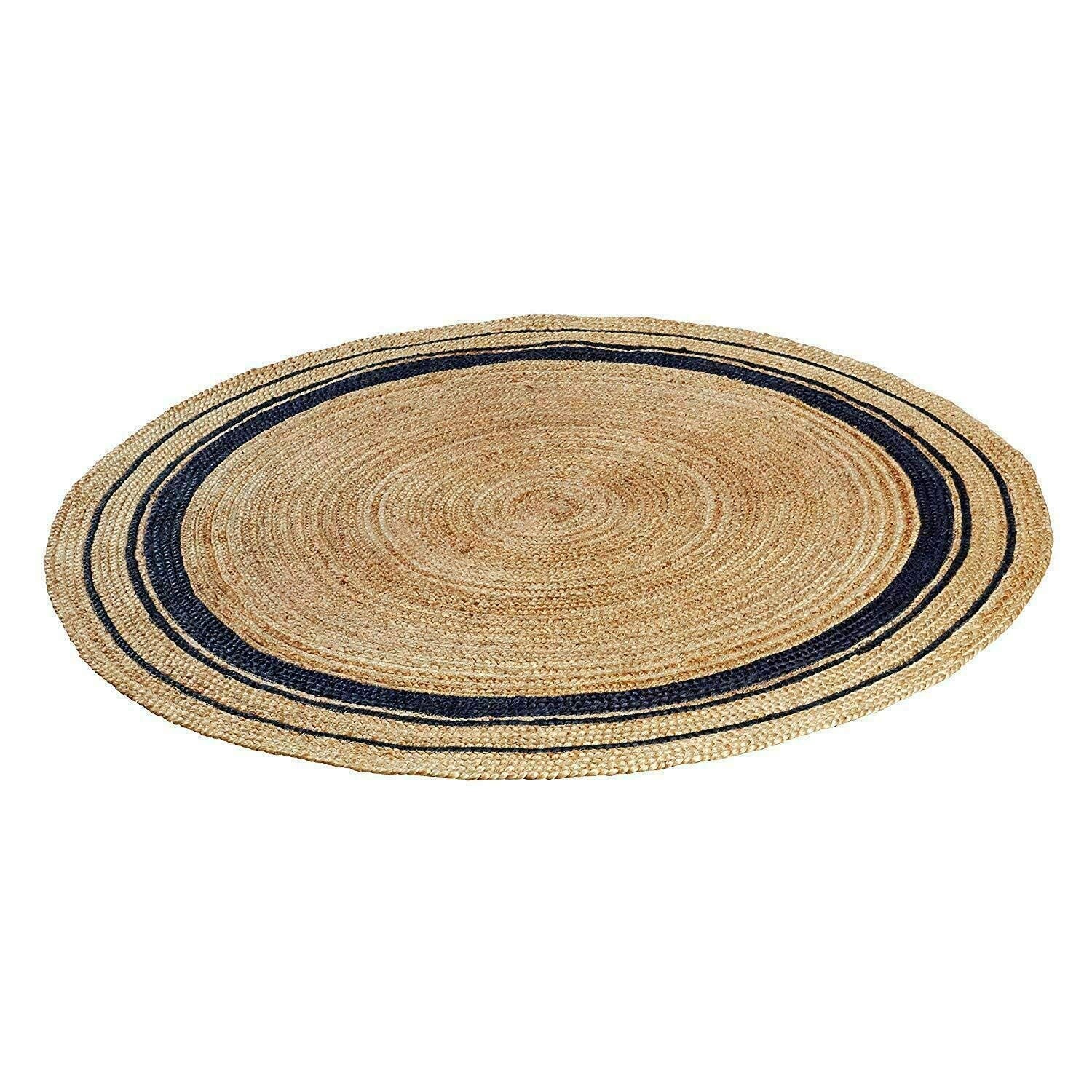 AIESY® Modern Home D Shape Handwoven Jute Rug