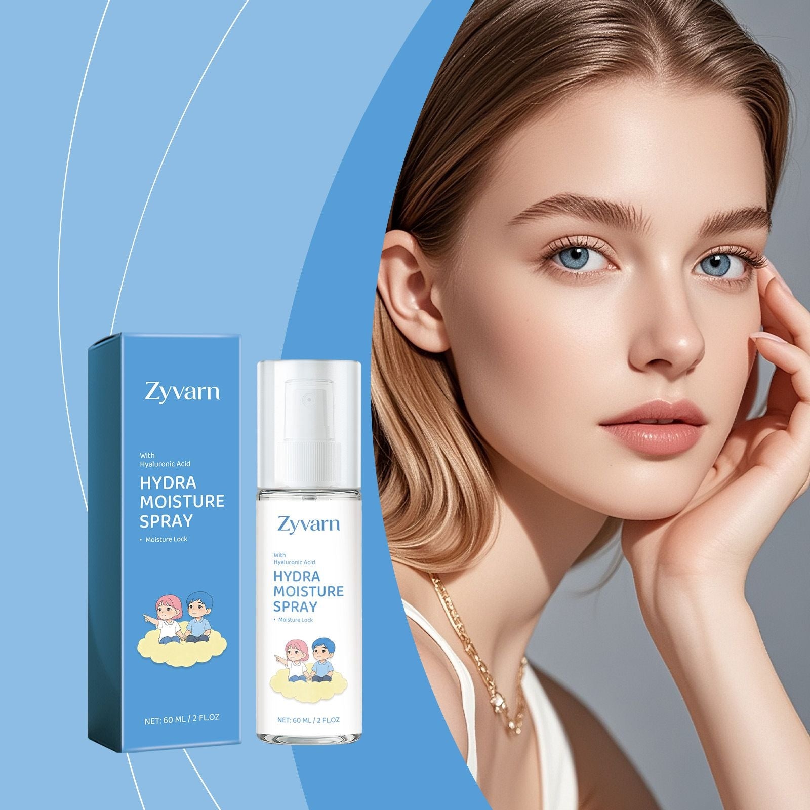 60ml Hyaluronic Face Mist with Hydrating and Radiant