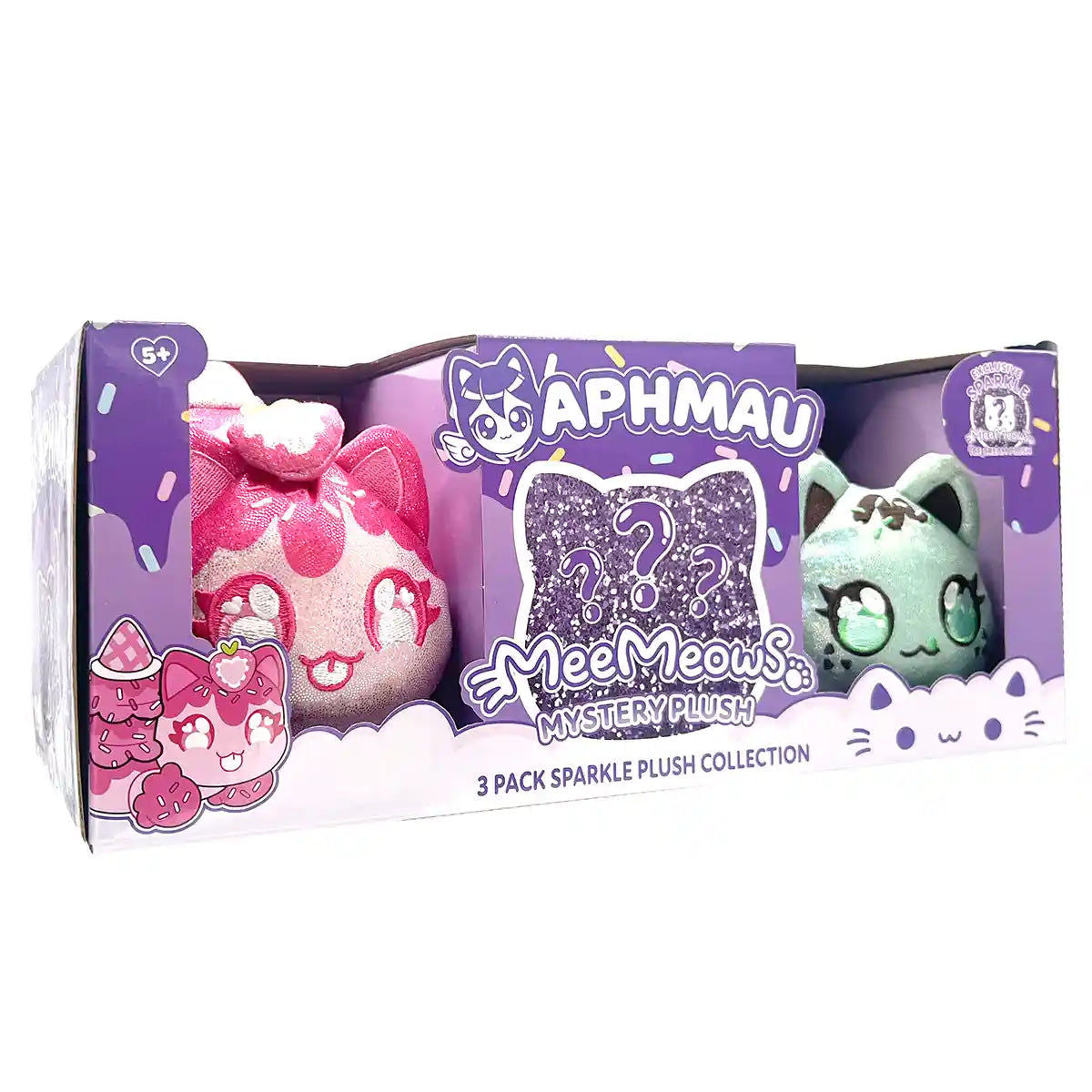 Aphmau MeeMeow Plush 3pk  Sparkle Ice Cream 6inch