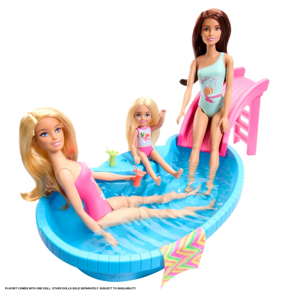 Barbie Doll & Pool Playset, 3+ Years
