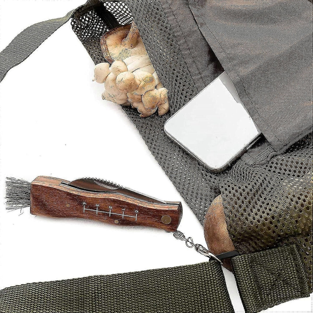 Mushroom Foraging Bag, Mushroom Hunting Bag, Mesh Mushroom Bag Picking Bag, Alternatives To Mushroom Baskets Morel Mushroom Bag