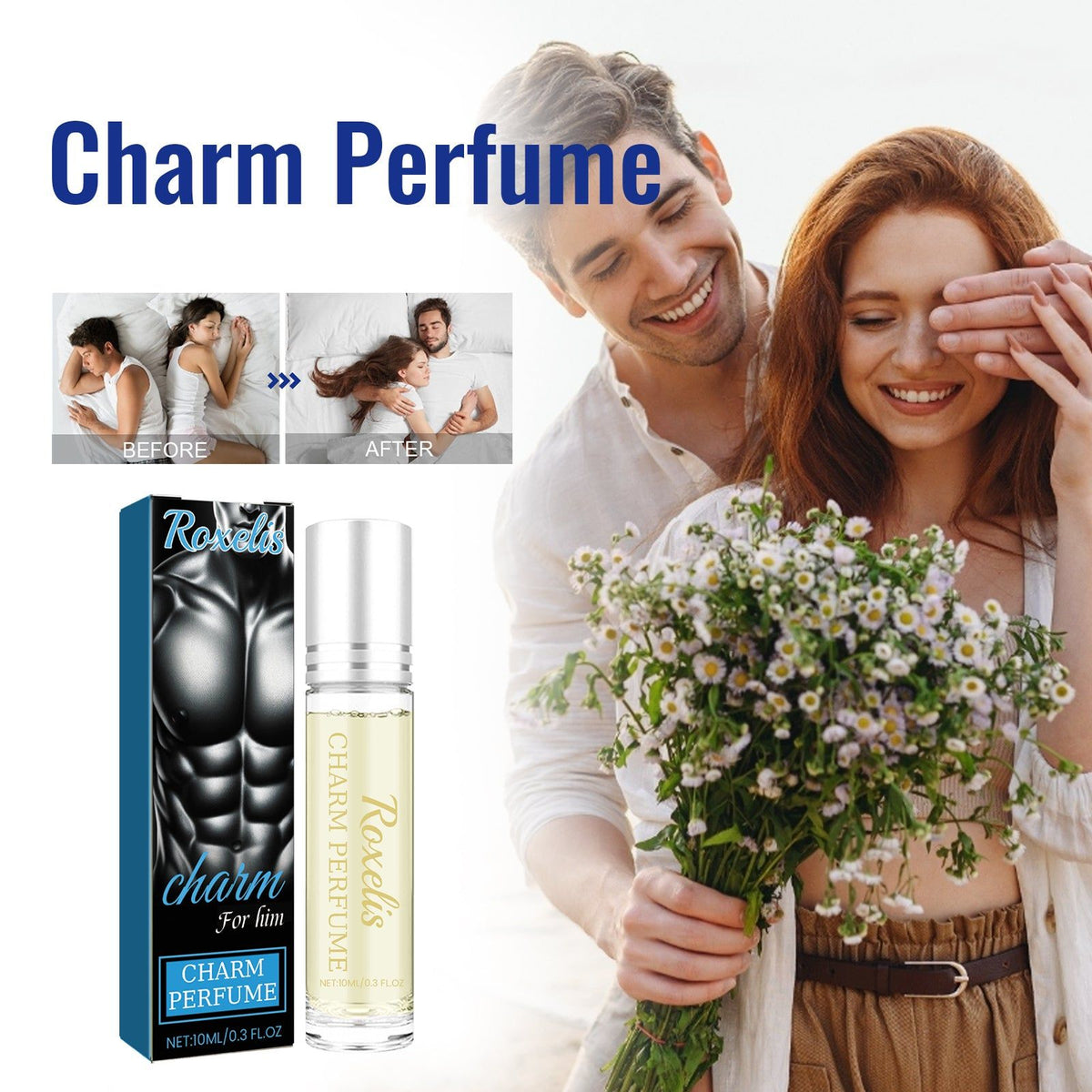 Charm Ball Perfume for Men and Women, Long-lasting Natural Fragrance, Romantic Confidence Booster ,10ml/box