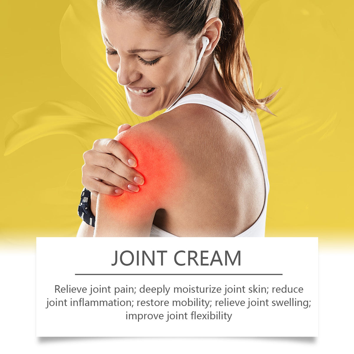 Bee Venom Joint Care Cream, Natural Body Care for Pain Relief and Flexibility ,50g