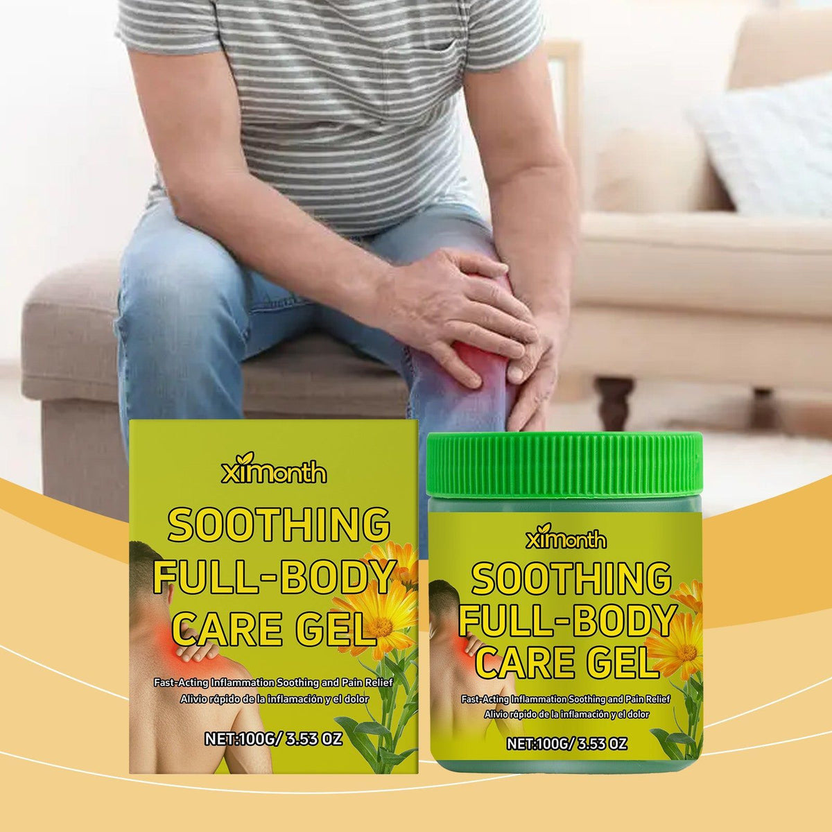 Body Care Gel, Soothes Muscles, Fast Relief, Gentle Formula, Daily Comfort ,100g
