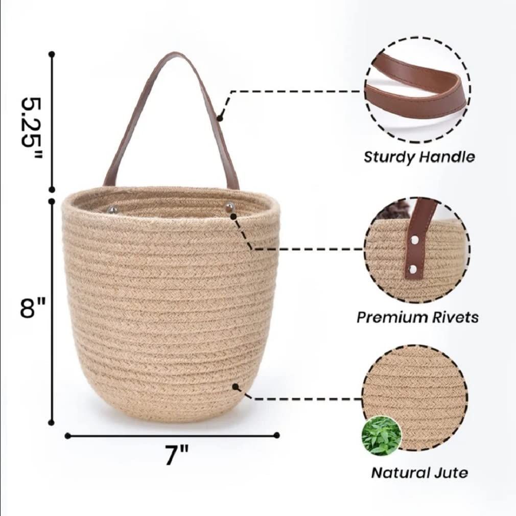 AIESY® Modern Home Decorative Rope Plant Hanging Basket