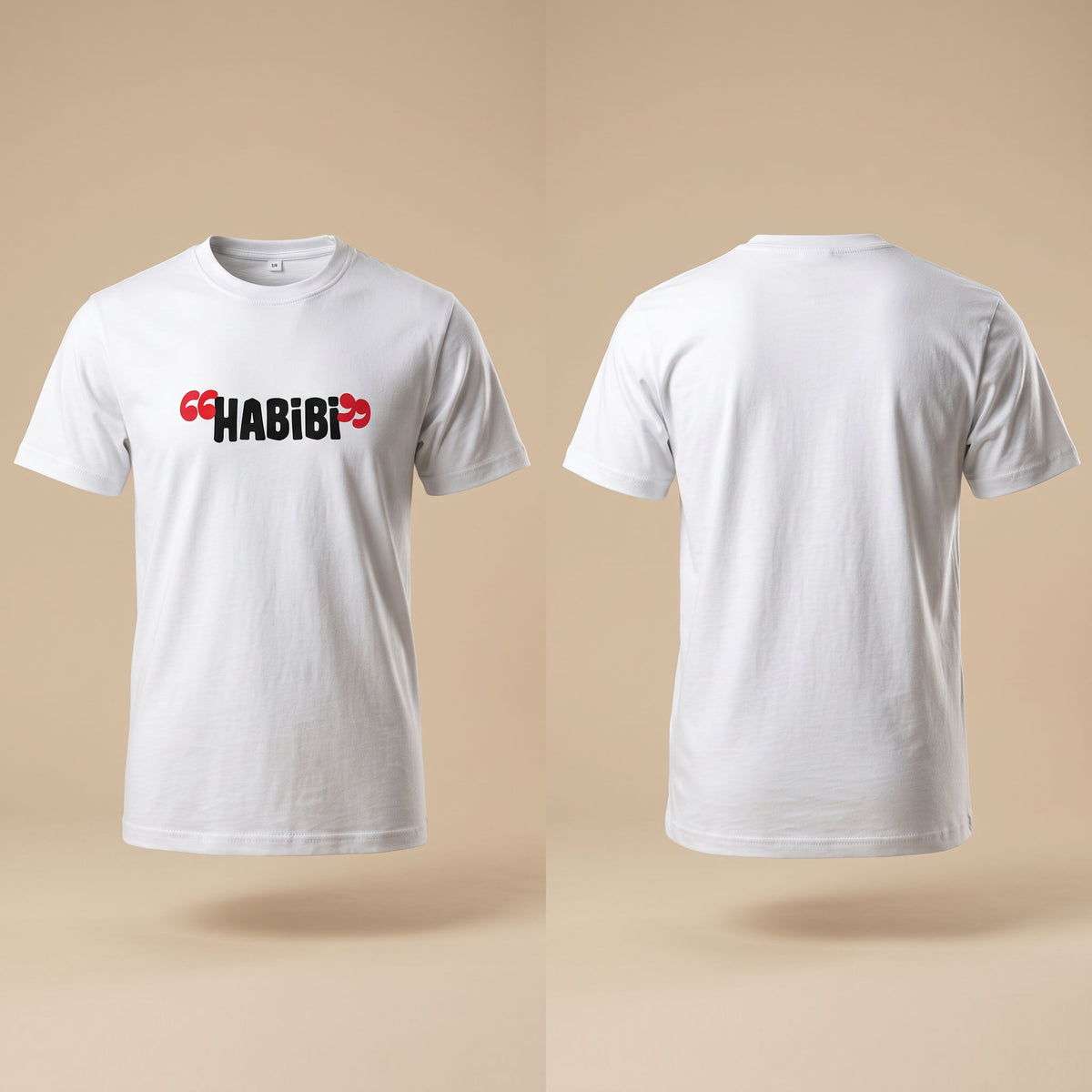 INLEB Kids White "Habibi" Unisex T-Shirt