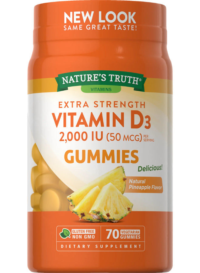 NATURE'S TRUTH VITAMIN D3 2000 IU (50 MCG) | EXTRA STRENGTH