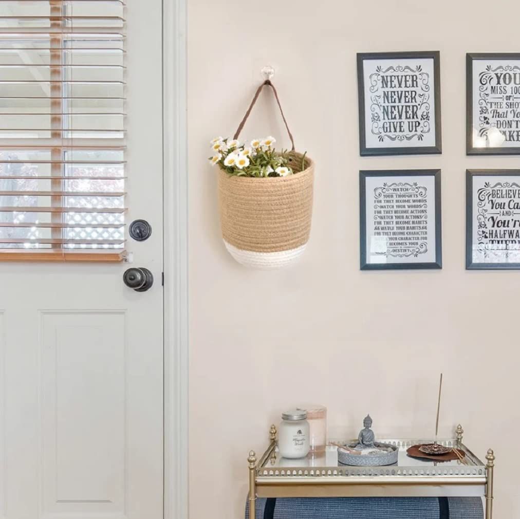 AIESY® Modern Decorative Handcrafted Plant Hanging Rope Basket