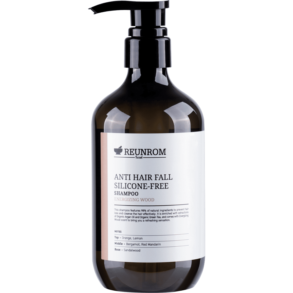 Anti Hair Fall Silicone-Free Shampoo 500ml Reunrom Energizing Wood